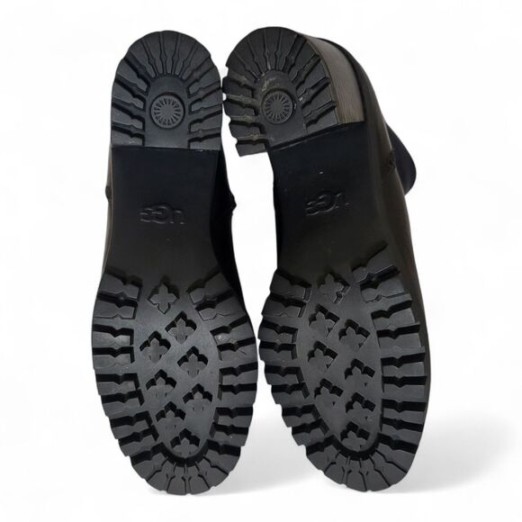UGG Black Leather Winter Boots - Picture 6 of 9